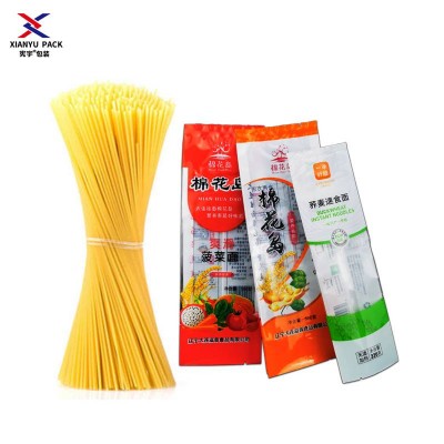 Custom Printed Food Grade Back Side Sealing Noodle Packaging Bag Pasta Plastic Packaging Bag