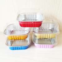 Square Aluminum Foil Container/Box/Baking Cup with Lids