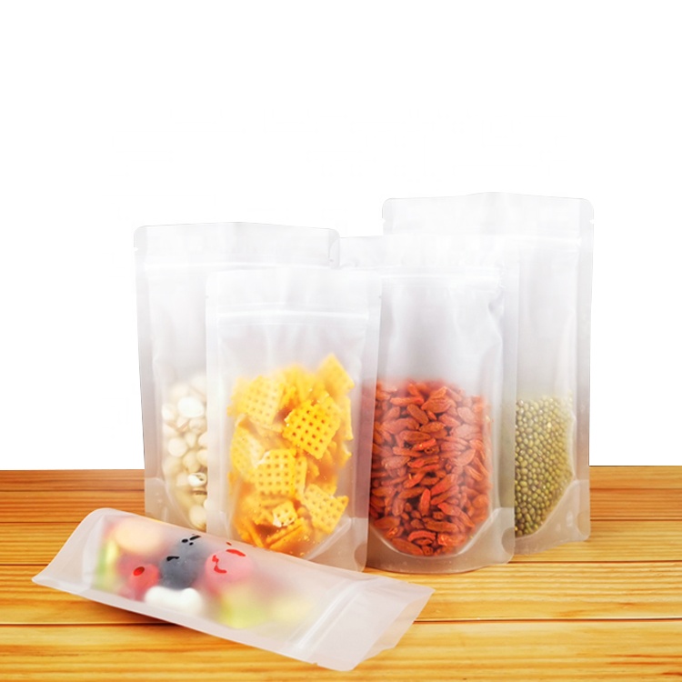 Bread, dried fruit, tea packaging bag self sealing frosted plastic food packaging bag customized printing